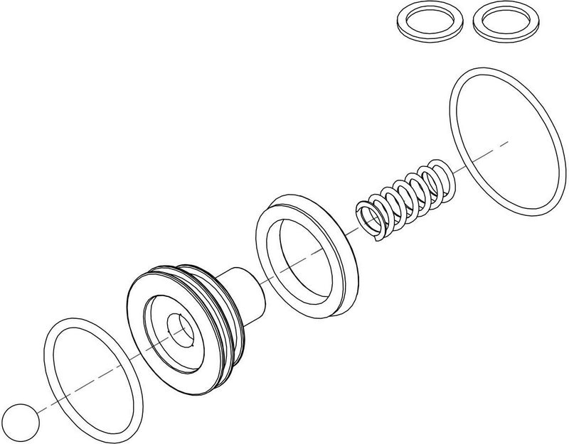 CNC Racing / シーエヌシーレーシング Clutch slave cylinder Ø 29 mm Ducati - Repair kit Natural | AFK61N