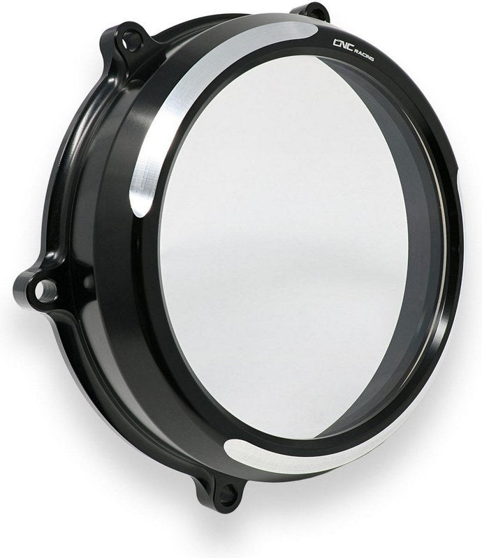 CNC Racing Clear oil bath clutch cover Ducati Streetfighter V4 BICOLOR  Black | CA210BS