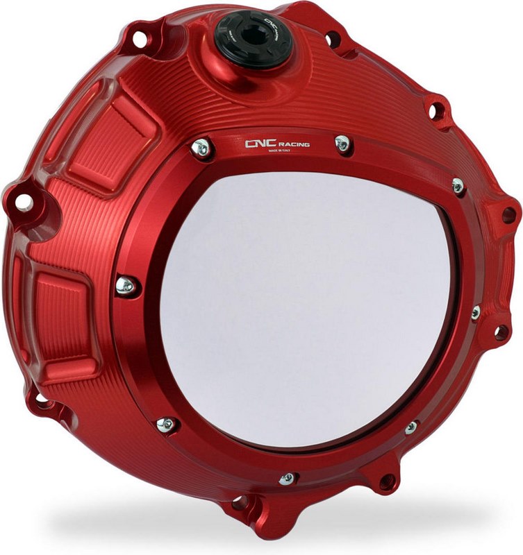 CNC Racing / シーエヌシーレーシング Clear clutch cover BMW - hydraulic control  Red | CA800RR