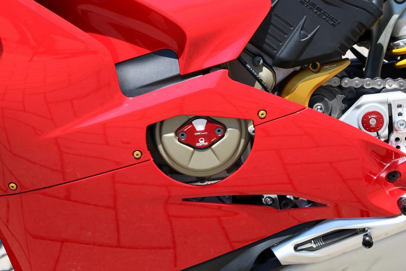CNC Racing Timing inspection cover Ducati Panigale/Streetfighter V4 - Pramac Racing limited Edition  Red | CF266RPR