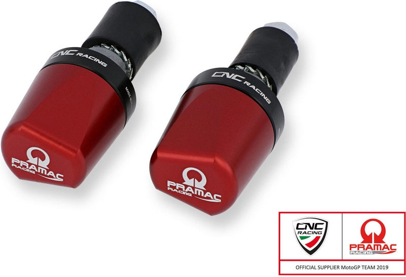 CNC Racing Handlebar ends LOOK Pramac Racing Limited Edition  Red | CM236RPR