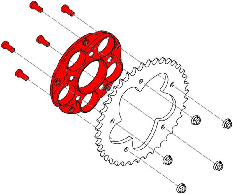 CNC Racing Cush drive hub flange Ducati | FC212