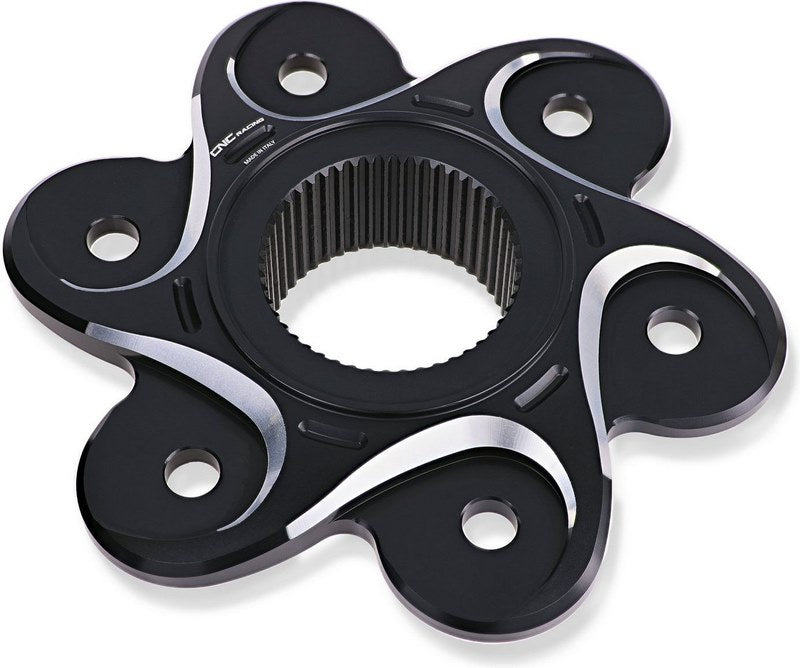 CNC Racing REAR SPROCKET FLANGE DUCATI BICOLOR  Black/Silver | FL504BS