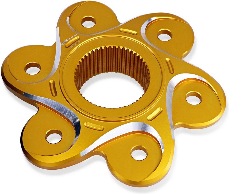 CNC Racing REAR SPROCKET FLANGE DUCATI BICOLOR  Gold/Silver | FL504GS