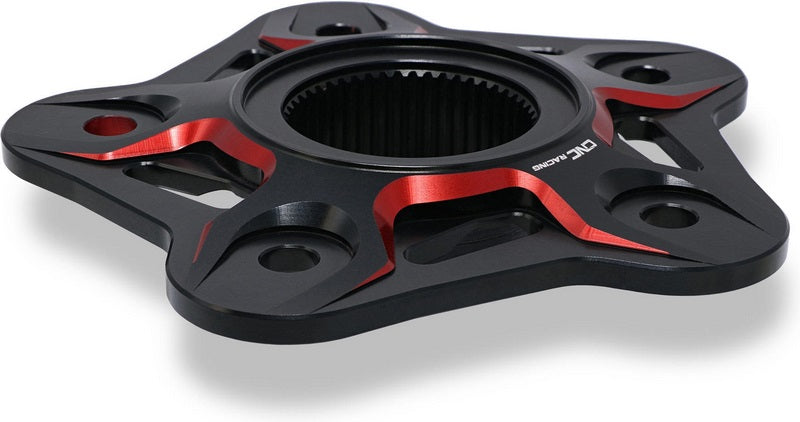 CNC Racing / シーエヌシーレーシング Rear sprocket flange 5 holes MV Agusta - Bicolor  Black/Red | FL508BR