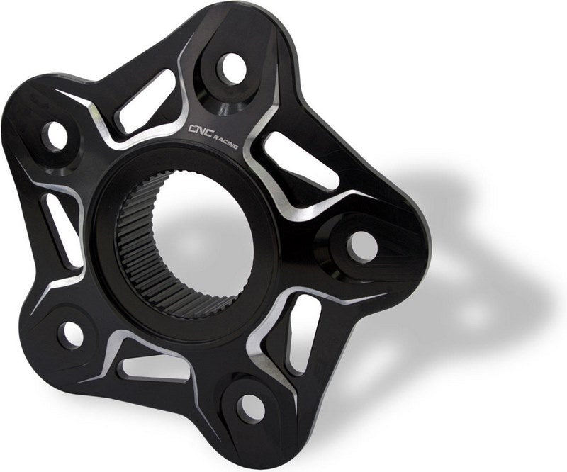 CNC Racing / シーエヌシーレーシング Rear sprocket flange 5 holes MV Agusta - Bicolor  Black/Silver | FL508BS
