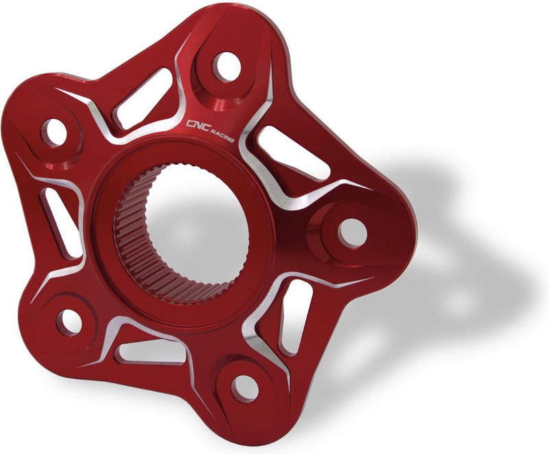 CNC Racing / シーエヌシーレーシング Rear sprocket flange 5 holes MV Agusta - Bicolor  Red/Silver | FL508RS