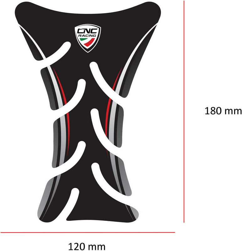 CNC Racing Fuel tank pad Ducati  Black | FP002B