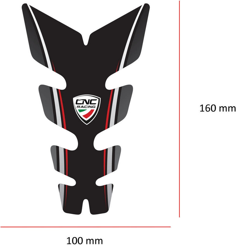CNC Racing Fuel tank pad Ducati  Black | FP003B