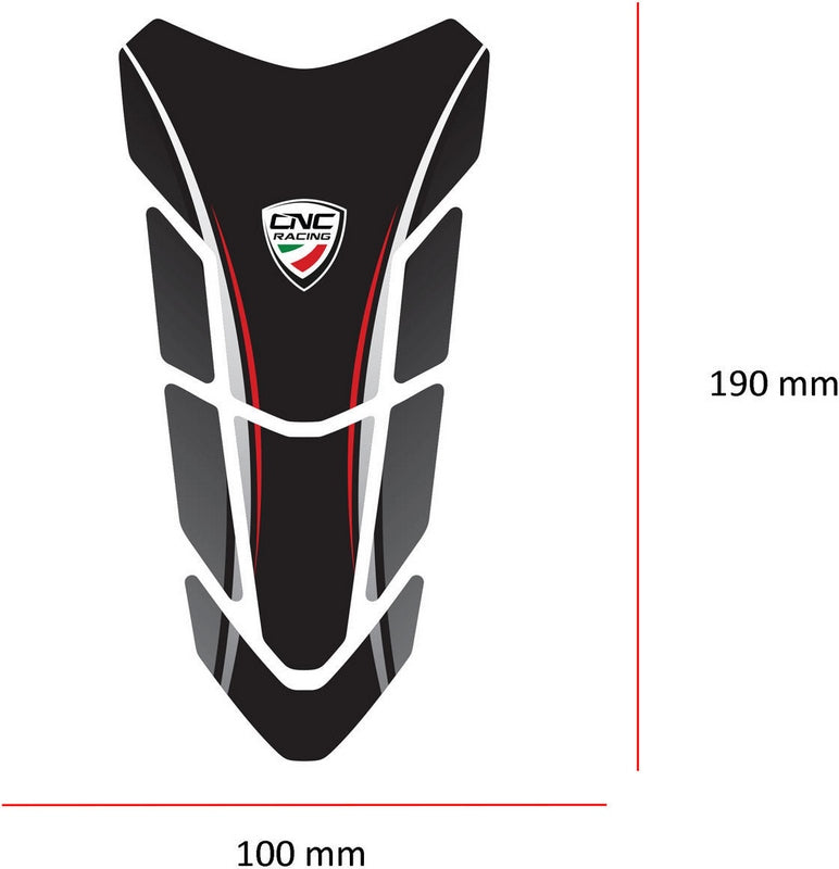 CNC Racing Fuel tank pad Ducati  Black | FP004B