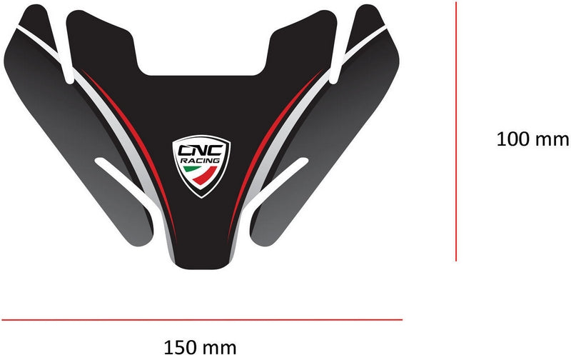 CNC Racing Fuel tank pad Ducati  Black | FP006B