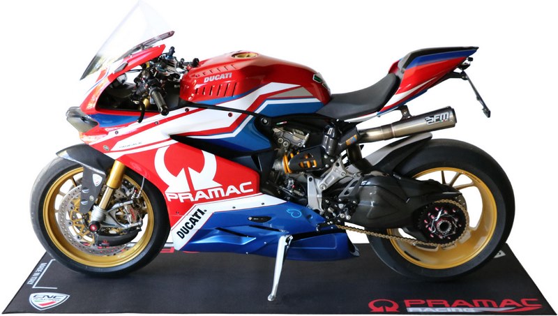 CNC Racing GARAGE CARPET PRAMAC RACING LIMITED EDITION  Black | GA003BPR