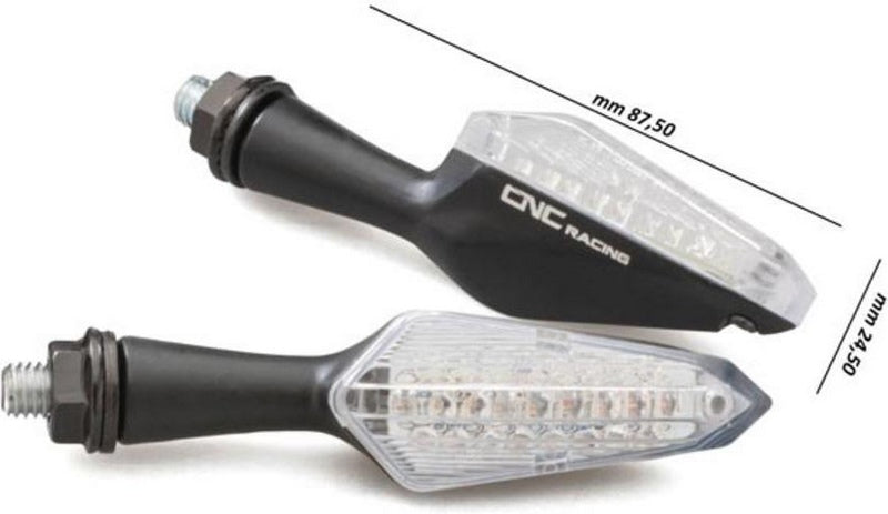 CNC Racing Turn indicator JET LED Approved  Black | ID015B