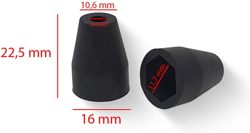 CNC Racing Turn Indicators Cover Sleeves M8 - 2 pcs  Black | IDA80B