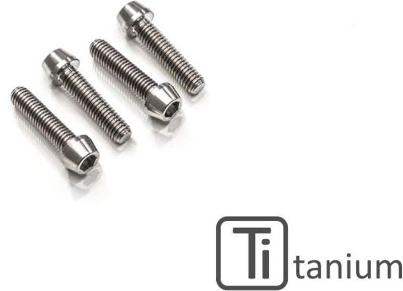 CNC Racing Screws set front axle clamp M6x25 (4 pcs) - Titanium  Titanium | KV371X