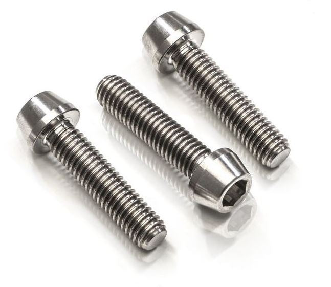 CNC Racing Screws top triple clamp M8x25 (3 pcs) - Titanium  Titanium | KV388X