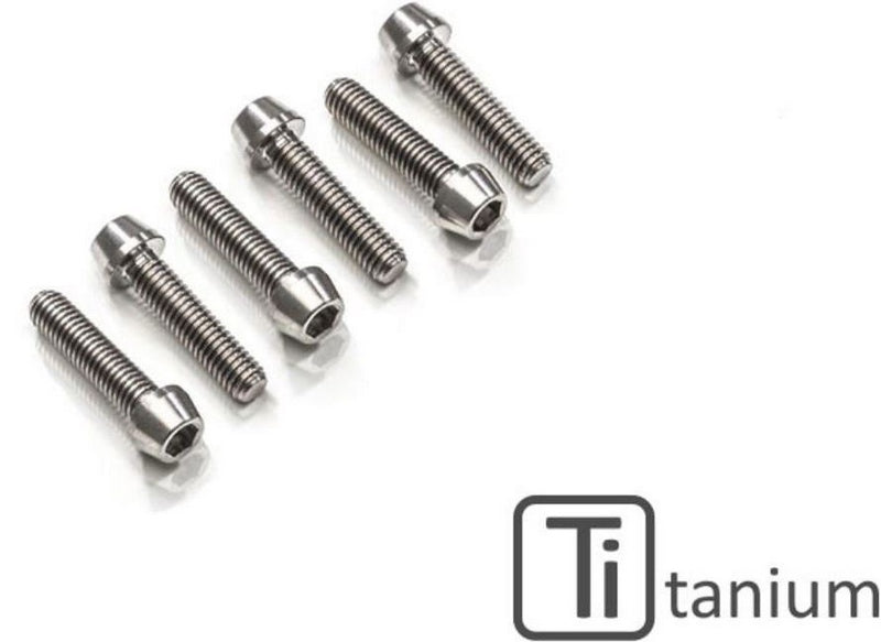 CNC Racing Bottom triple clamp screw kit - Titanium  Titanium | KV391X