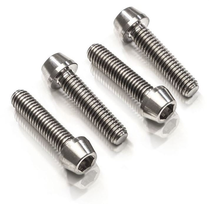 CNC Racing Screws set front axle clamp M8x25 (4 pcs) - Titanium  Titanium | KV394X