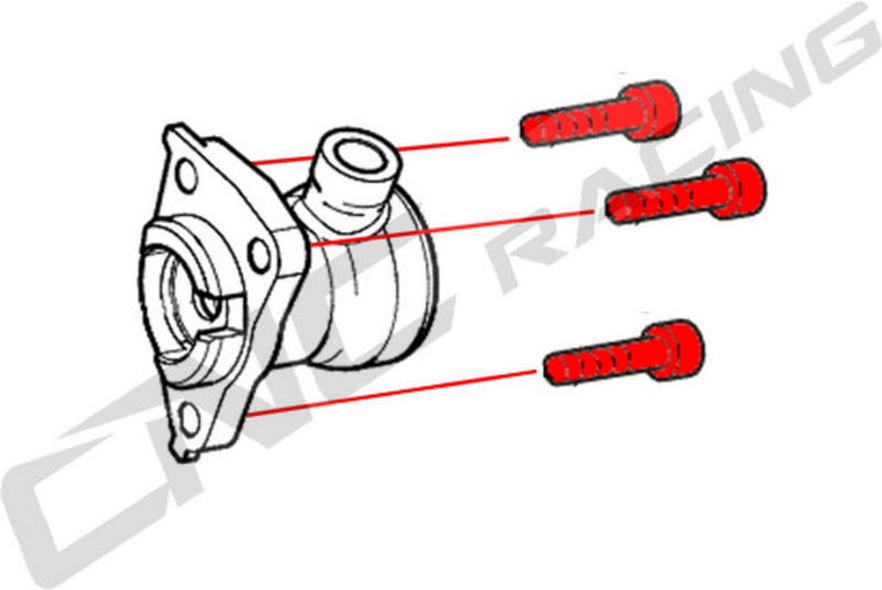 CNC Racing Bolt kit clutch slave cylinder M6x30 (3 pcs) - Titanium  Titanium | KV407X