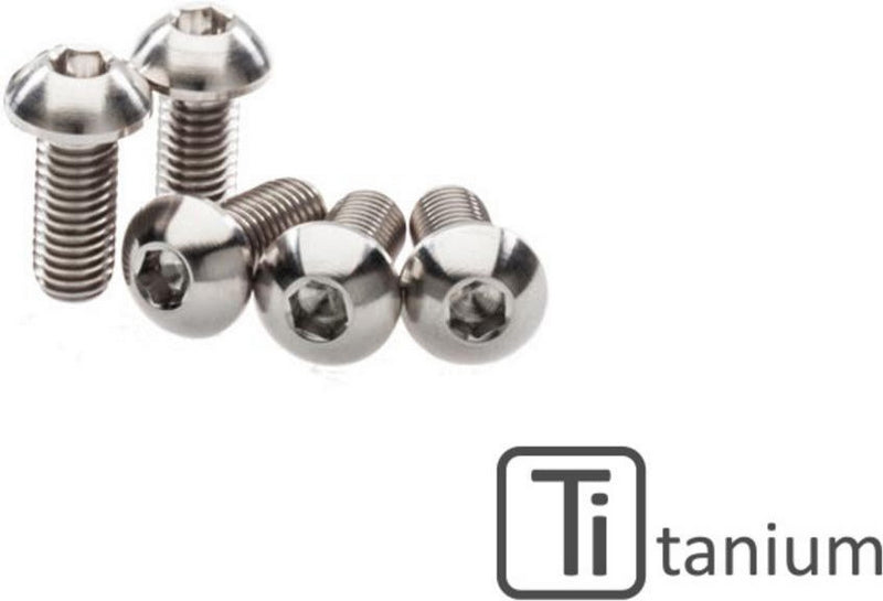 CNC Racing Screws set front brake disc M8x20 (5 pcs) - Titanium  Titanium | KV414X