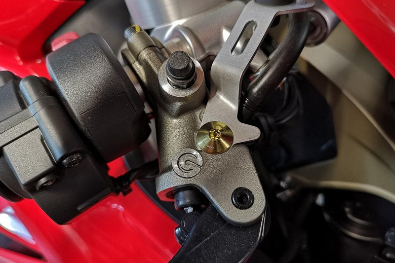 CNC Racing FRONT BRAKE/CLUTCH FLUID TANK BRACKET SCREW - TITANIUM | KV443