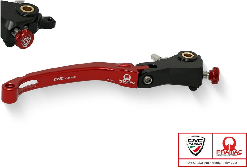 CNC Racing Brake lever Race - folding Pramac Racing Limited Edition  Red | LBR16RPR