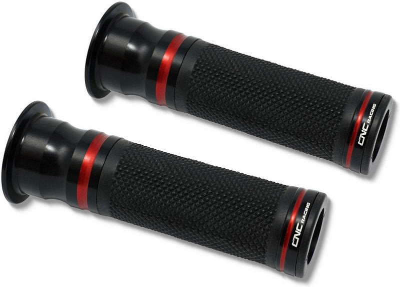 CNC Racing / シーエヌシーレーシング Grips EVO - Bicolor  Black/Red | MP105BR