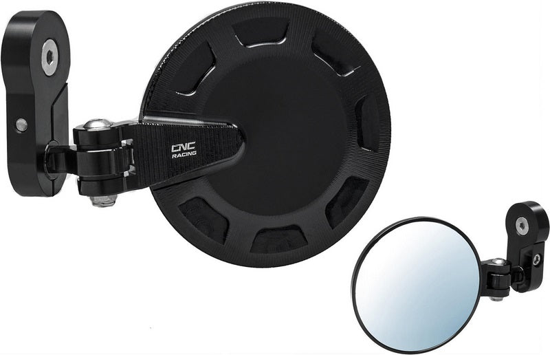 CNC Racing Bar end mirror Rocket - left  Black | MR702B