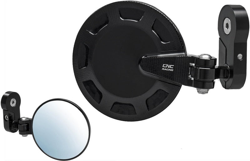 CNC Racing Bar end mirror Rocket - right Ø 94.5mm  Black | MR703B