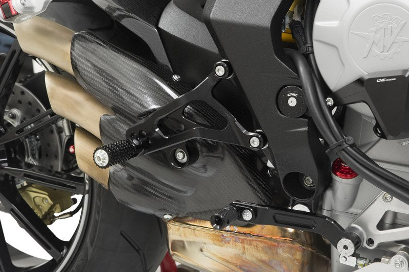 CNC Racing Adjustable rear sets MV Agusta  Black | PE226B