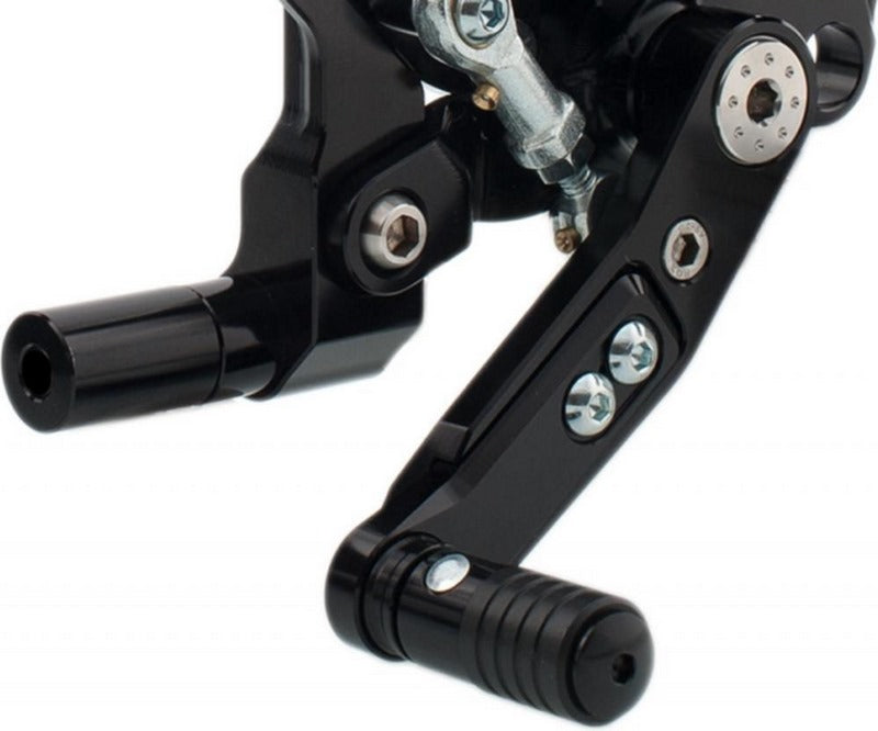 CNC Racing Adjustable rear sets RPS Ducati SBK Panigale series  Silver | PE400BS