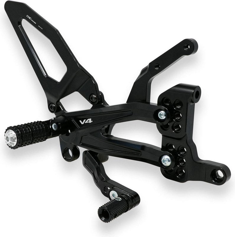 CNC Racing Adjustable rear sets RPS Ducati Panigale V4 series for V4  V4 S and V4 Speciale | PE406