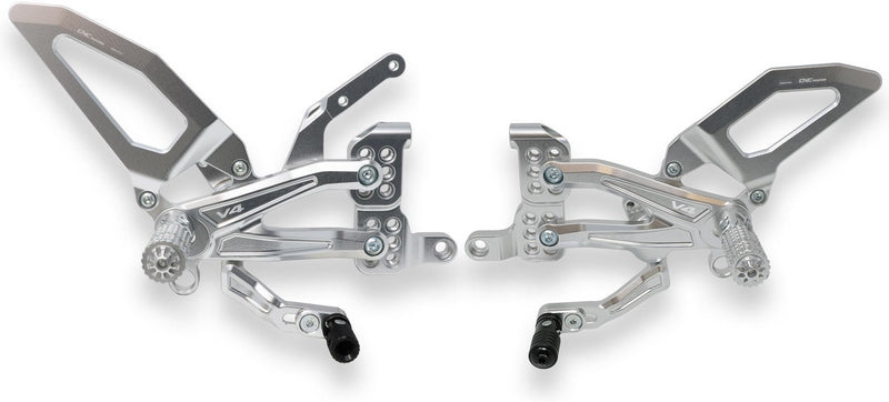 CNC Racing Adjustable rear sets RPS Ducati Panigale V4 series for V4  V4 S and V4 Speciale | PE406
