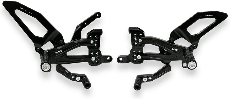 CNC Racing Adjustable rear sets RPS Ducati Panigale V4 series for V4  V4 S and V4 Speciale - EASY | PE407