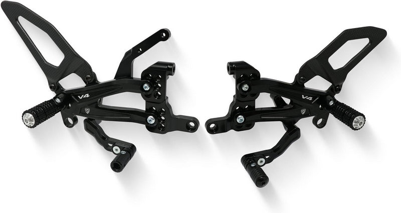 CNC Racing Adjustable rearsets Ducati Streetfighter V4 Carbon | PE410