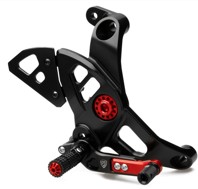 CNC Racing ADJUSTABLE REAR SETS DUCATI  Black | PE444B