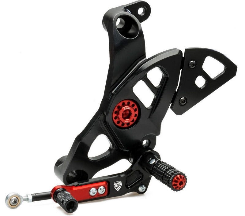 CNC Racing ADJUSTABLE REAR SETS DUCATI  Black | PE444B