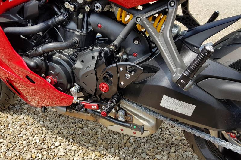 CNC Racing ADJUSTABLE REAR SETS DUCATI  Black | PE444B