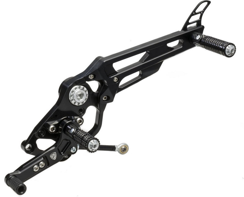 CNC Racing Adjustable rear sets Ducati  Black | PE445B