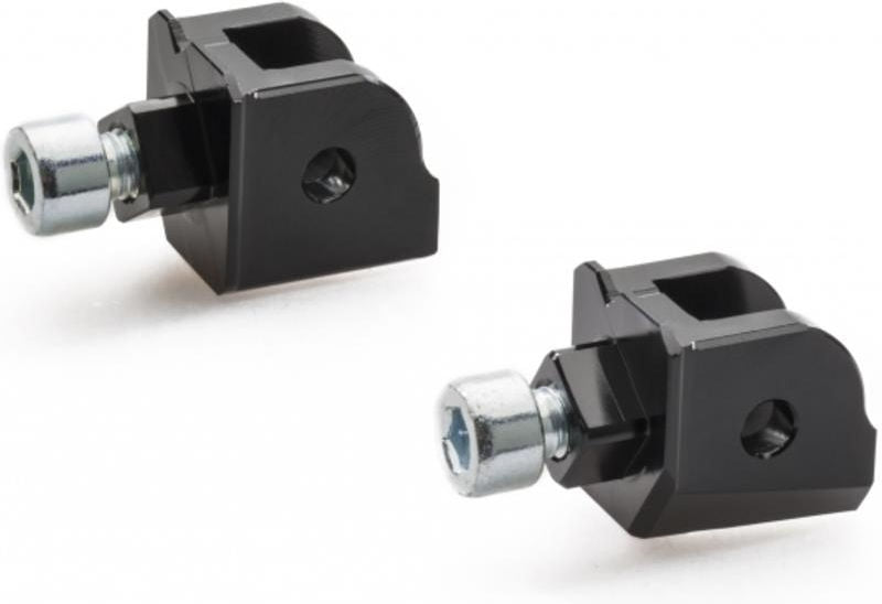 CNC Racing Footpegs kit EASY and TOURING - adapters Ducati Hypermotard  Black | PEA03B