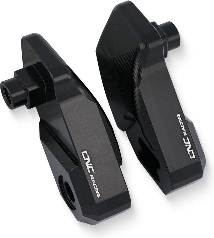 CNC Racing Riser 30 mm kit for footpegs EASY and TOURING driver  Black | PEA51B