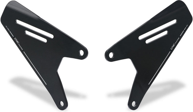 CNC Racing Heel-guard kit for rearsets Ducati Hypermotard 950  Black | PES04B