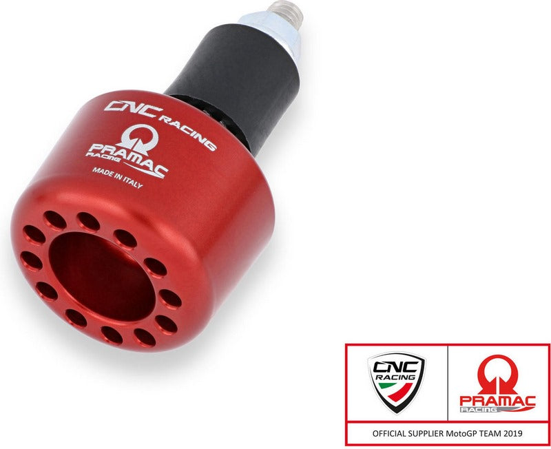 CNC Racing Handlebar cap left side Pramac Racing limited Edition  Red | PL001RPR