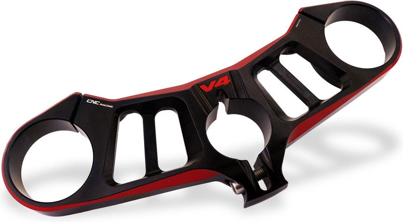 CNC Racing / シーエヌシーレーシング Triple clamps Ducati Panigale V4 - Top yoke - BICOLOR | PST15
