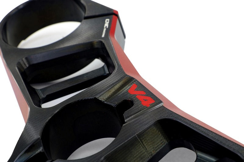 CNC Racing / シーエヌシーレーシング Triple clamps Ducati Panigale V4 - Top yoke - BICOLOR | PST15