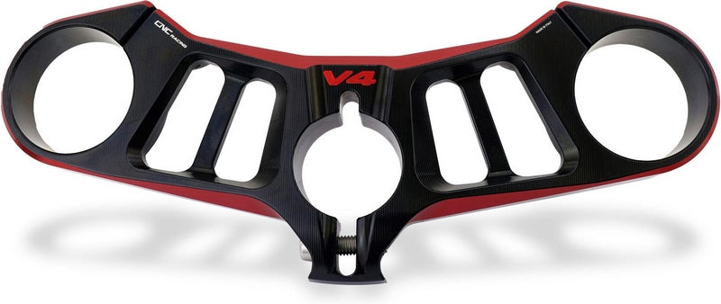 CNC Racing / シーエヌシーレーシング Triple clamps Ducati Panigale V4 - Top yoke - BICOLOR | PST15