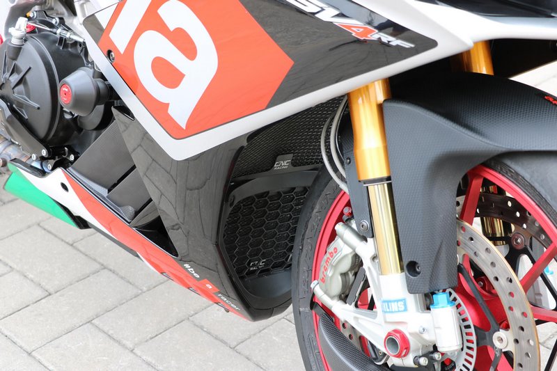 CNC Racing Radiator guard Aprilia  Black | RA001B