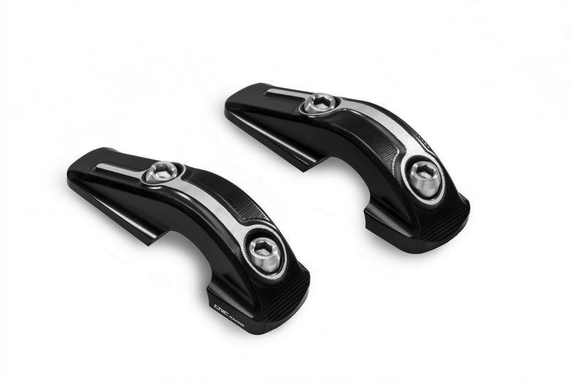 CNC Racing Handlebar clamps riser kit bi-color Ducati XDiavel  Black/Silver | RM247BS