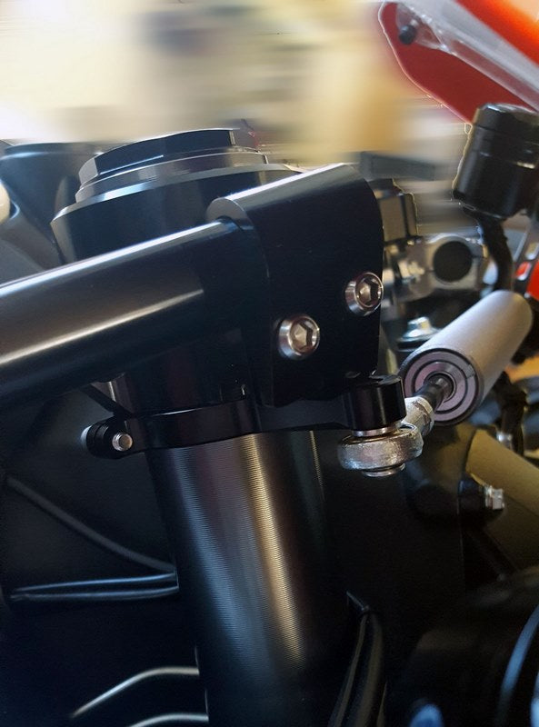 CNC Racing Steering damper bracket Ducati Panigale Ø 53mm  Black | SD102B