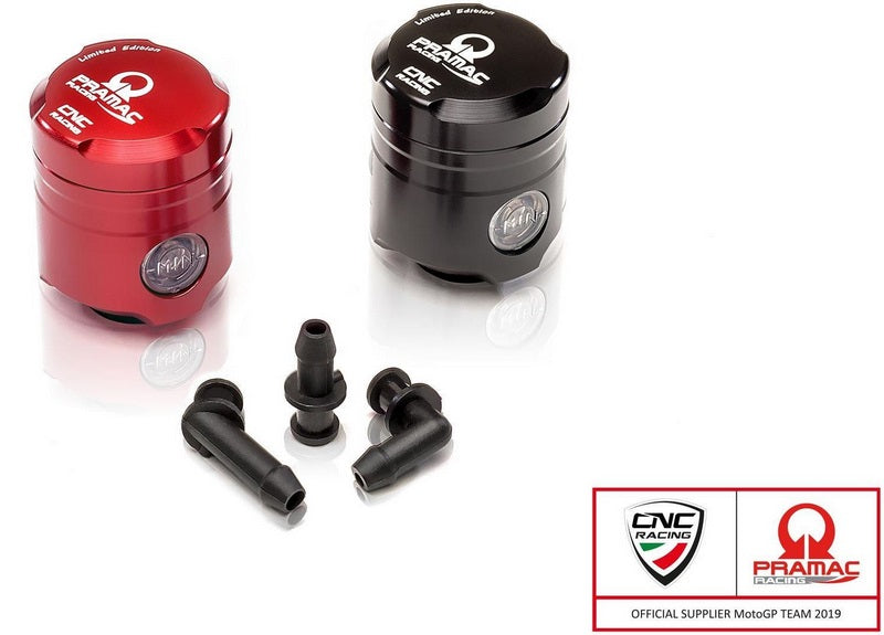 CNC Racing Fluid oil reservoir brake-clutch 12 ml MONOCHROME included three outflow PRAMAC RACING Limited Edition  Red | SE700RPR